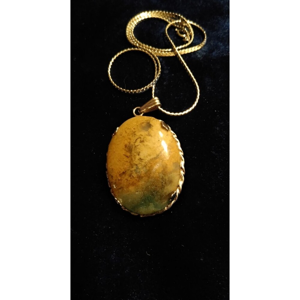 Vintage Gemstone Pendant handmade